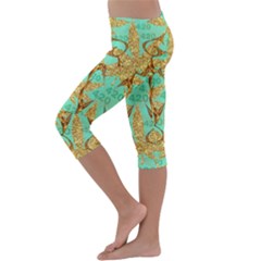 Kids  Lightweight Velour Capri Leggings  