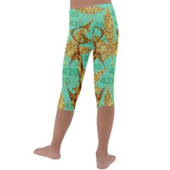 Kids  Lightweight Velour Capri Leggings  