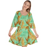 420 Golden Marijuana Leaves CBDOilPrincess 4620c7f7-26fd-4a03-a44e-12e7042c7a06 Velour Kimono Dress