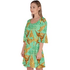 Velour Kimono Dress 