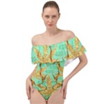 420 Golden Marijuana Leaves CBDOilPrincess 4620c7f7-26fd-4a03-a44e-12e7042c7a06 Off Shoulder Velour Bodysuit 