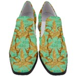 420 Golden Marijuana Leaves CBDOilPrincess 4620c7f7-26fd-4a03-a44e-12e7042c7a06 Women Slip On Heel Loafers