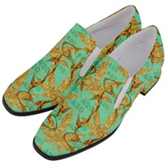 Women Slip On Heel Loafers 