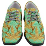 420 Golden Marijuana Leaves CBDOilPrincess 4620c7f7-26fd-4a03-a44e-12e7042c7a06 Women Heeled Oxford Shoes