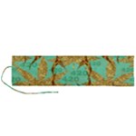 420 Golden Marijuana Leaves CBDOilPrincess 4620c7f7-26fd-4a03-a44e-12e7042c7a06 Roll Up Canvas Pencil Holder (L)