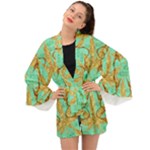 420 Golden Marijuana Leaves CBDOilPrincess 4620c7f7-26fd-4a03-a44e-12e7042c7a06 Long Sleeve Kimono
