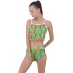 420 Golden Marijuana Leaves CBDOilPrincess 4620c7f7-26fd-4a03-a44e-12e7042c7a06 Summer Cropped Co-Ord Set