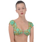 420 Golden Marijuana Leaves CBDOilPrincess 4620c7f7-26fd-4a03-a44e-12e7042c7a06 Cap Sleeve Ring Bikini Top