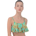 420 Golden Marijuana Leaves CBDOilPrincess 4620c7f7-26fd-4a03-a44e-12e7042c7a06 Frill Bikini Top