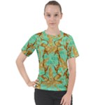 420 Golden Marijuana Leaves CBDOilPrincess 4620c7f7-26fd-4a03-a44e-12e7042c7a06 Women s Sport Raglan Tee