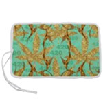 420 Golden Marijuana Leaves CBDOilPrincess 4620c7f7-26fd-4a03-a44e-12e7042c7a06 Pen Storage Case (L)