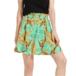 420 Golden Marijuana Leaves CBDOilPrincess 4620c7f7-26fd-4a03-a44e-12e7042c7a06 Waistband Skirt