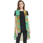 420 Golden Marijuana Leaves CBDOilPrincess 4620c7f7-26fd-4a03-a44e-12e7042c7a06 Sleeveless Chiffon Waistcoat Shirt