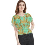 420 Golden Marijuana Leaves CBDOilPrincess 4620c7f7-26fd-4a03-a44e-12e7042c7a06 Butterfly Chiffon Blouse