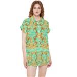 420 Golden Marijuana Leaves CBDOilPrincess 4620c7f7-26fd-4a03-a44e-12e7042c7a06 Chiffon Lounge Set