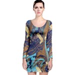 My Pour Cup Painting CBDOilPrincess 0cfa8741-c750-44af-8d62-c9a03448df92 Long Sleeve Bodycon Dress