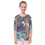 My Pour Cup Painting CBDOilPrincess 0cfa8741-c750-44af-8d62-c9a03448df92 Kids  Quarter Sleeve Raglan Tee