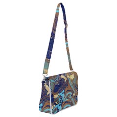 Shoulder Bag with Back Zipper 
