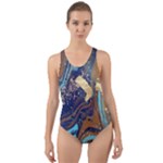 My Pour Cup Painting CBDOilPrincess 0cfa8741-c750-44af-8d62-c9a03448df92 Cut-Out Back One Piece Swimsuit