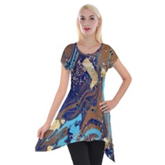 Short Sleeve Side Drop Tunic 