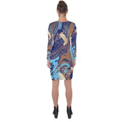 Asymmetric Cut-Out Shift Dress 