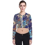 My Pour Cup Painting CBDOilPrincess 0cfa8741-c750-44af-8d62-c9a03448df92 Long Sleeve Zip Up Bomber Jacket