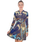 My Pour Cup Painting CBDOilPrincess 0cfa8741-c750-44af-8d62-c9a03448df92 Long Sleeve Panel Dress