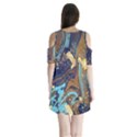 Shoulder Cutout Velvet One Piece 