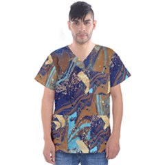 Men s V-Neck Scrub Top 