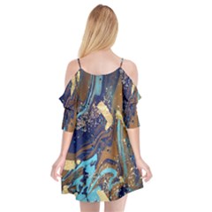 Cutout Spaghetti Strap Chiffon Dress 
