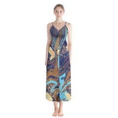 Button Up Chiffon Maxi Dress 