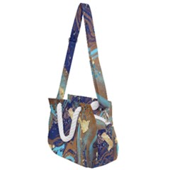 Rope Handles Shoulder Strap Bag 