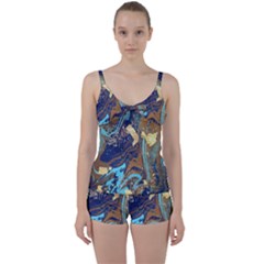 Tie Front Two Piece Tankini 