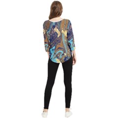 Chiffon Quarter Sleeve Blouse 