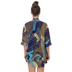 Open Front Chiffon Kimono 