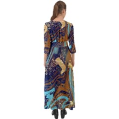 Button Up Boho Maxi Dress 