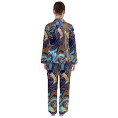 Women s Long Sleeve Satin Pajamas Set 