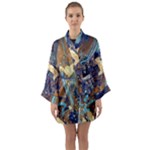 My Pour Cup Painting CBDOilPrincess 0cfa8741-c750-44af-8d62-c9a03448df92 Long Sleeve Satin Kimono