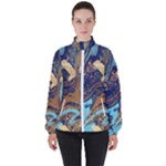 My Pour Cup Painting CBDOilPrincess 0cfa8741-c750-44af-8d62-c9a03448df92 Women s High Neck Windbreaker