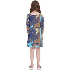 Kids  Quarter Sleeve Skater Dress 