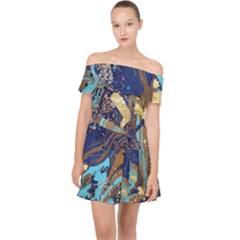 Off Shoulder Chiffon Dress 