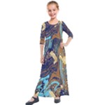 My Pour Cup Painting CBDOilPrincess 0cfa8741-c750-44af-8d62-c9a03448df92 Kids  Quarter Sleeve Maxi Dress