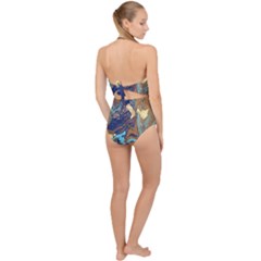 Scallop Top Cut Out Swimsuit 