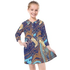 Kids  Quarter Sleeve Shirt Dress 