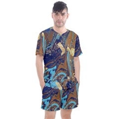 Men s Mesh T-Shirt and Shorts Set 