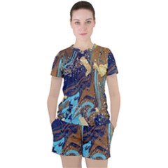 Women s Mesh T-Shirt and Shorts Set 