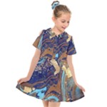 My Pour Cup Painting CBDOilPrincess 0cfa8741-c750-44af-8d62-c9a03448df92 Kids  Short Sleeve Shirt Dress