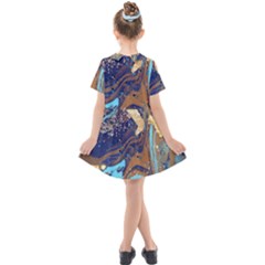 Kids  Short Sleeve Shirt Dress 