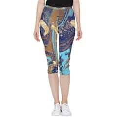 Inside Out Lightweight Velour Capri Leggings  