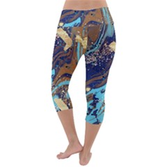 Lightweight Velour Capri Yoga Leggings 